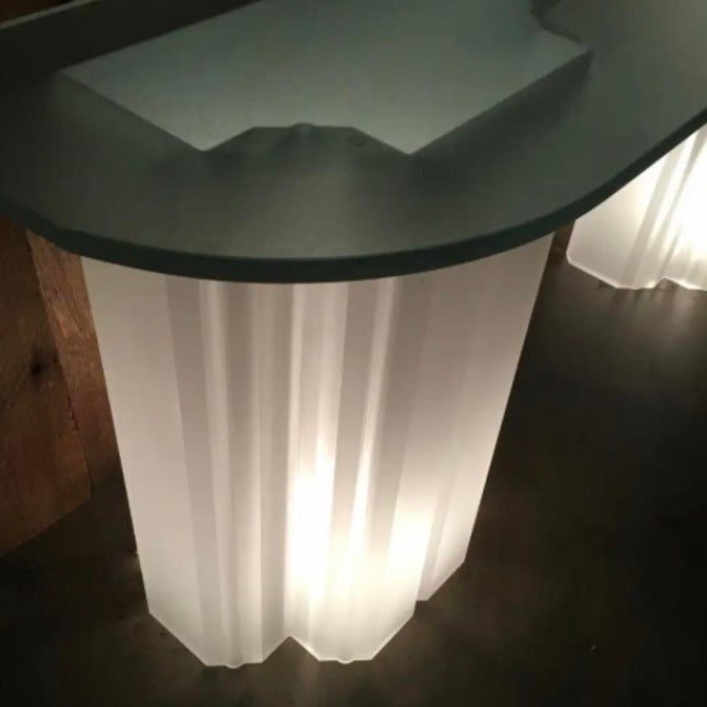 1980s 1980s Vintage Post Modern Light Up Sideboard For Sale - Image 5 of 10