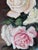 Vintage Original Floral Rose Oil Painting, Signed Flower Art For Sale - Image 4 of 12