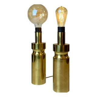 Brass Table Lamp, 1980s, Set of 2 For Sale