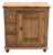 Pine Three Drawer Czech Bread Cupboard For Sale