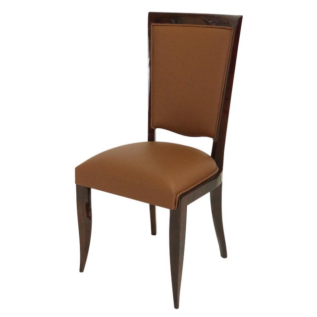 Art Deco Dining Table Chairs, Set of 6 For Sale - Image 5 of 11