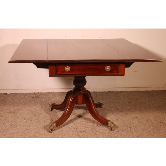 Pembroke Mahogany Table from the 19th Century For Sale - Image 6 of 13