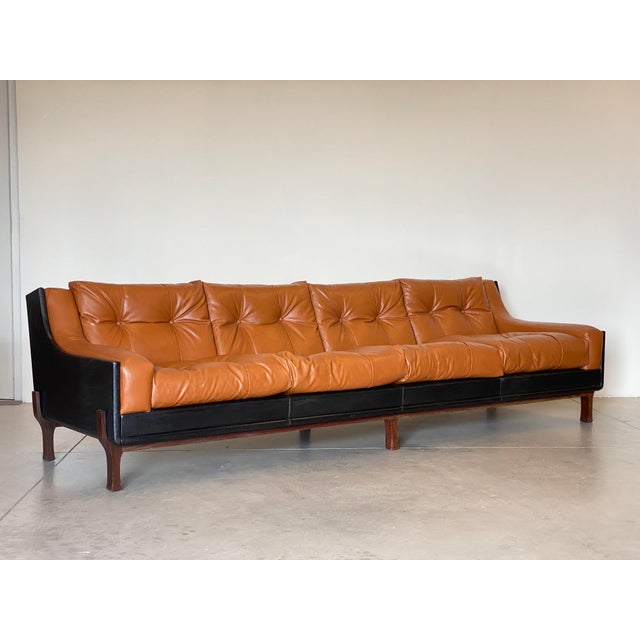 Sofa in the style of Claudio Salocchi, 1960s For Sale - Image 9 of 14