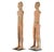 15th Century & Earlier Pair of Chinese Han Tall Slender Terracotta Figures For Sale - Image 5 of 9