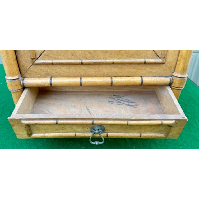 Late 18th Century French Faux Bamboo Spice Cabinet For Sale - Image 12 of 16