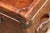 Restoration Hardware Vintage Leather Trunk Coffee Table | Campaign Style Storage Chest Cocktail Table For Sale - Image 16 of 18