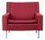Vintage Italian Red Fabric Florence Lounge Chair from Knoll, 1970s For Sale