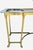 Vintage Italian Brass Hooved Feet Glass Top Mid Century Modern Traditional Console Table For Sale - Image 11 of 12