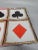 Vintage Napco Plate Set Hearts Clubs Spades Diamonds, original box