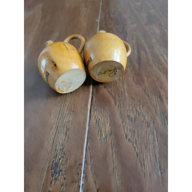 Rustic Vintage Moonshine Jug Salt and Pepper Shakers- 3 Pieces For Sale - Image 3 of 6