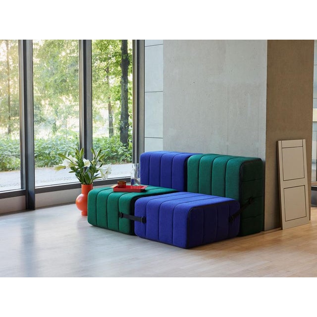 Curt Modular Set - Flexible 2-Seater - Dama - 0004 (Dark Grey) by Ambivalenz, Set of 4 For Sale - Image 4 of 5