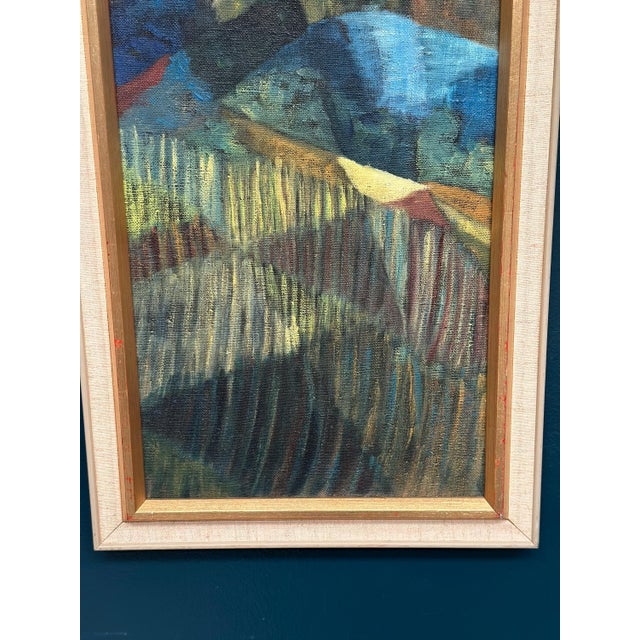 Kjell Lindberg, Cubist Landscape, 1950s, Oil on Canvas, Framed For Sale - Image 4 of 18