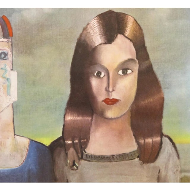 Contemporary 1971 Original French Steinberg Exhibition Poster, Galerie Maeght (Couple) For Sale - Image 3 of 4