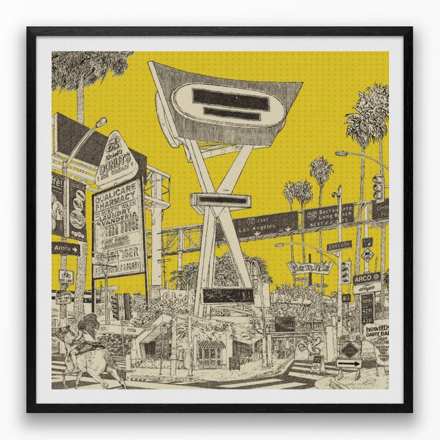 From Steve Moors’ Yellow Pages series, It’s a Sign presents a dense urban streetscape filled with roadside architecture,...