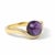 Wave Design Amethyst and Topaz Ring in Silver, Gold, Size 6 For Sale - Image 6 of 7