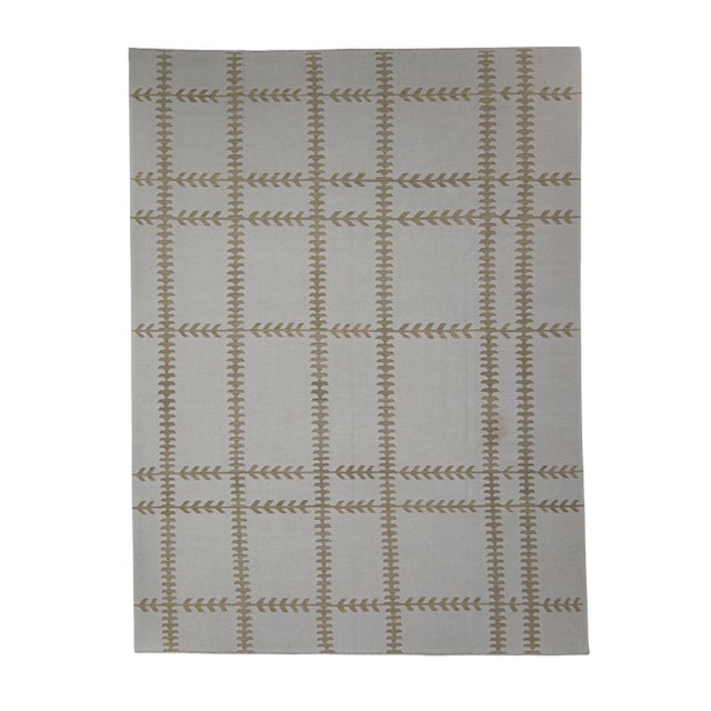 Oriental Flat Weave Turkish Kilim 9'1" x 12'1" For Sale