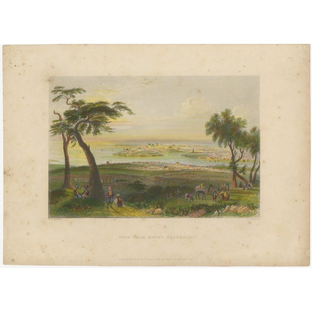 Antique istanbul panorama from mount bulgurlu, constantinople – bartlett, c.1839 a beautifully composed panoramic view of...