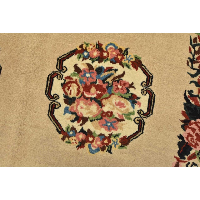 Bakhtiari Rug 4’5” X 6’7” Beige Wool Vintage Traditional Hand-Knotted Carpet For Sale - Image 4 of 12