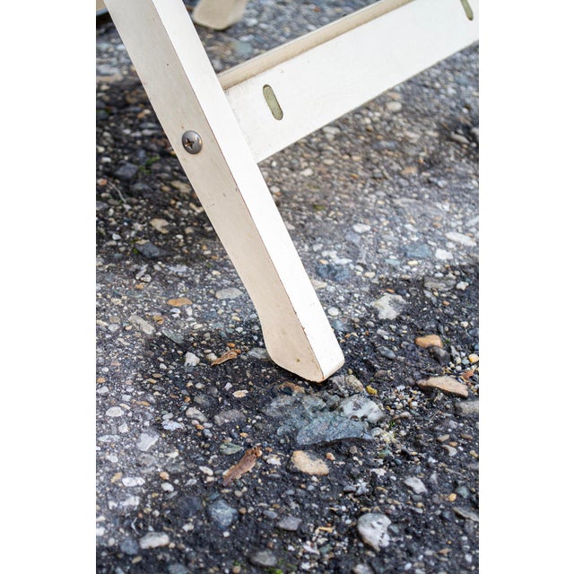 1970s Reguitti Folding Wooden Garden Table with Chairs, 1970s, Set of 5 For Sale - Image 5 of 9