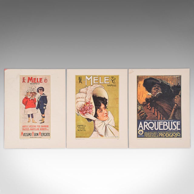 Vintage Folio of 24 Posters, Italian, Prints, Advertising, Art Exhibition Set For Sale - Image 4 of 12
