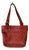 1996 Vintage Boho Chic Coach Soho Lafayette Red Leather Tote, F6h-4140. For Sale