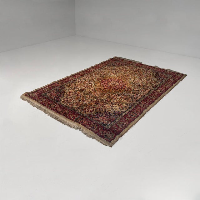 Middle Eastern Modern Red and Beige Rug, 1980s For Sale - Image 11 of 11