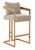 2020s Taraji Bar Stool - Almond For Sale - Image 5 of 6