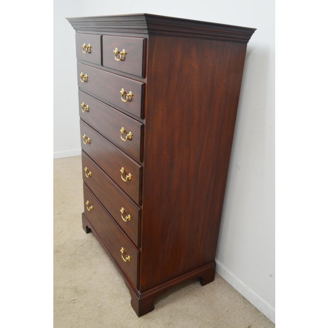 Henkel Harris Henkel Harris Mahogany Chest of Drawers For Sale - Image 4 of 9
