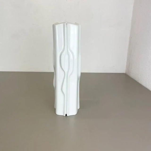 Large Op Art German Porcelain Vase from Fürstenberg Ceramics, Germany, 1970s For Sale - Image 12 of 18