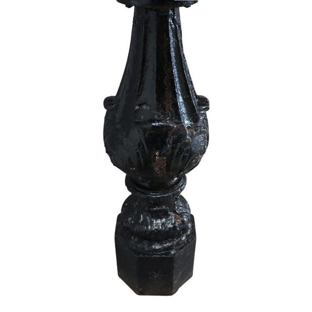 Metal Antique Figural Cherub & Seashell Cast Iron Garden Birdbath C1920 For Sale - Image 7 of 13