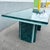 Postmodern Sky Blue and Faux Green Marble Laminate Dining Table For Sale In West Palm - Image 6 of 12