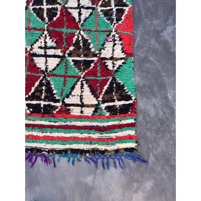 Tribal Moroccan Handwoven Vintage Rug - 5'2" X 10'2" Ft For Sale - Image 3 of 11