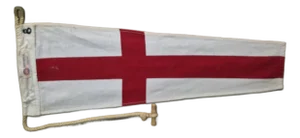 Nautical Signal Pennant for Numeral "EIGHT" in Frame