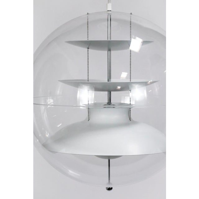 Modern Verner Panton "Panto Lamp" Hanging Sphere Light For Sale - Image 3 of 12