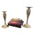 Pair of Global Views Polished Nickel Graduated Candlesticks For Sale