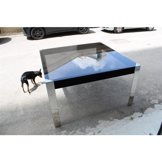 Square Dining Table by Guido Faleschini for Mariani, 1970s For Sale - Image 3 of 12