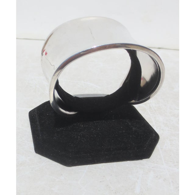 Sterling Silver Modernist Cuff For Sale - Image 4 of 6