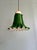 Mid-Century Modern Pendant Light in Scalloped Green Opaline Glass from Peill & Putzler, 1970s For Sale - Image 3 of 17