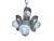 Vintage Space Age Chandelier in Chromed Iron, 1970s For Sale - Image 11 of 12