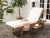 Brown Newport Chaise Lounge Chair with Side Table, Natural/Beige Cushion For Sale - Image 8 of 11