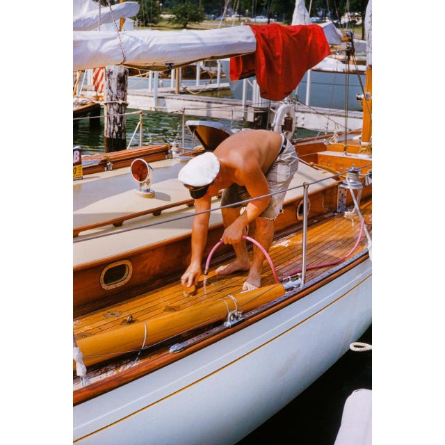 Chicago Yacht Club Race To Mackinac by Toni Frissell Sailboats prepare for the Chicago Yacht Club race to Mackinac, 1955....