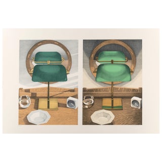 Leigh Behnke "Light Study With Mirror #1" Signed and Numbered Lithograph For Sale