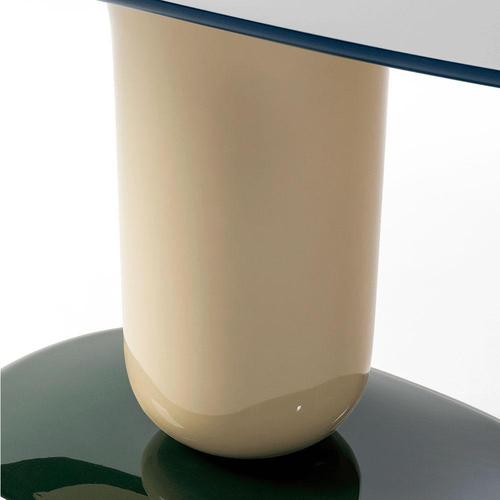 Glass Blue 190 Explorer Dining Table with Glass by Jaime Hayon for BD Barcelona For Sale - Image 7 of 13