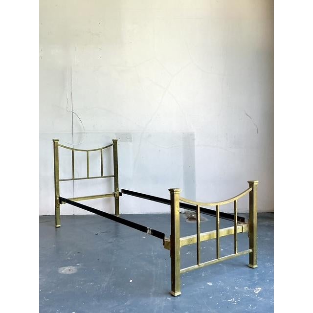 Metal Vintage Boho Brass Daybed For Sale - Image 7 of 8