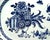 Late 18th Century Chinese Export Blue and White Octagonal Porcelain Platter With Scholar's Scrolls, Circa 1770 For Sale - Image 5 of 8