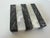 Vintage Postmodern Black & White Striped Marble Ashtray For Sale - Image 12 of 12