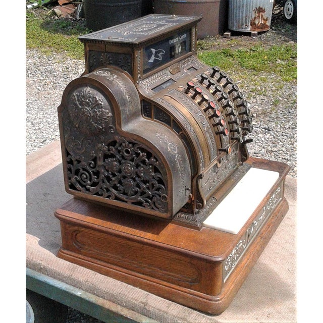 Antique 1912 Brass National Cash Register Ncr 416 Chairish