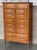 1960s Tall Vintage Tall Teak Wood Campaign Highboy Chest in Style of Bernhardt For Sale - Image 5 of 13