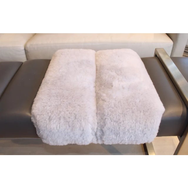 Gray Contemporary Pesaro Bench For Sale - Image 8 of 11