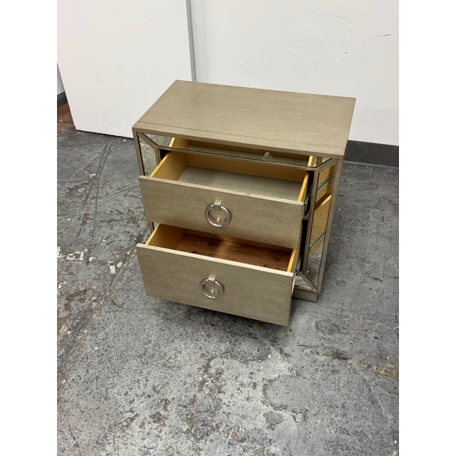 Z Gallerie Farrah Two Drawer Nightstand For Sale - Image 9 of 12
